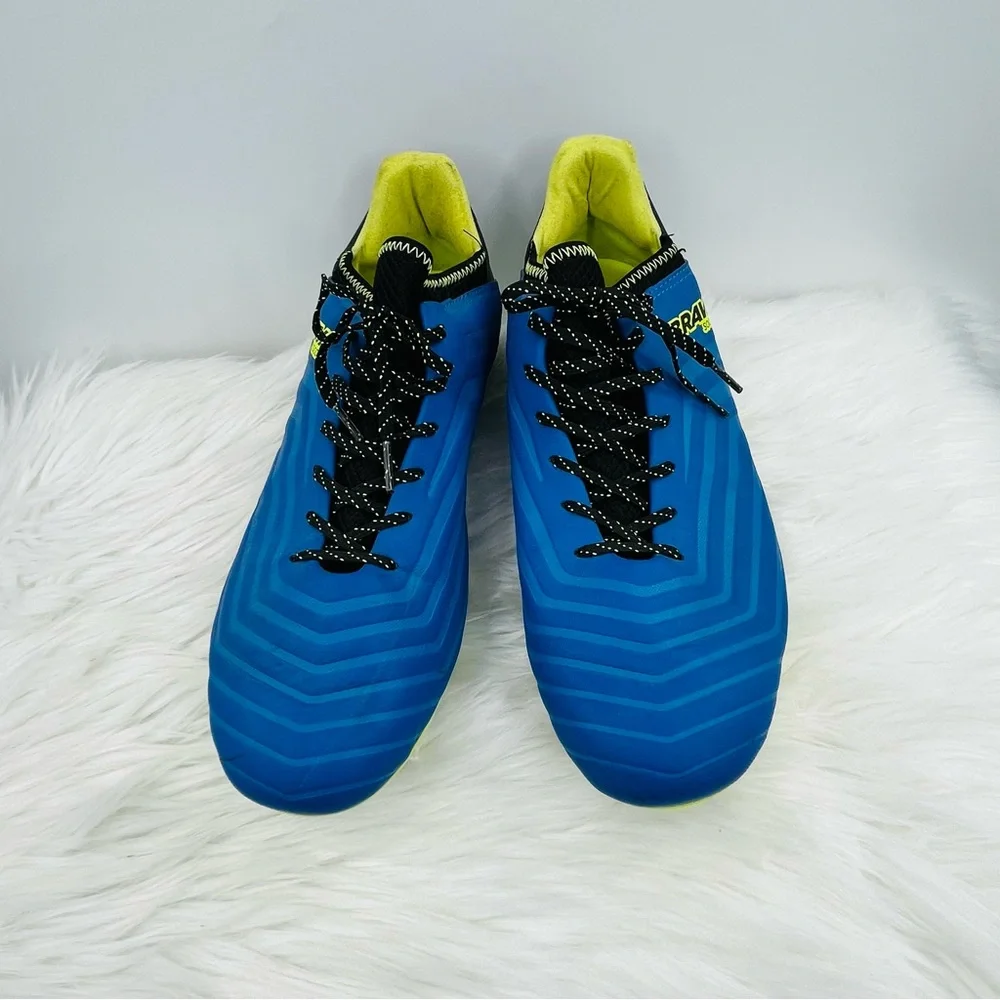 Brava Soccer Cleats Shoes Men's Size 11.5 D Lace Up Blue/Neon